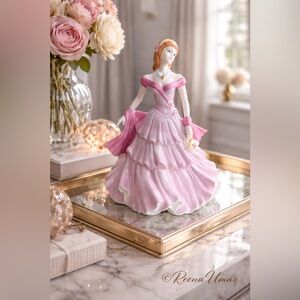 COALPORT “Birthday Wishes” Bone China Lady Figurine